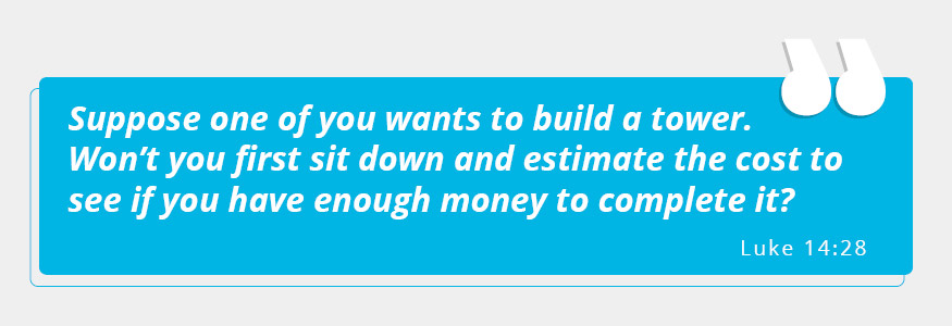 Solid financial backing is necessary for starting a church.