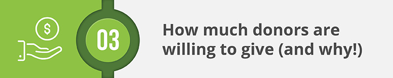Your fundraising feasibility study should show you how much donors are willing to give (and why!).