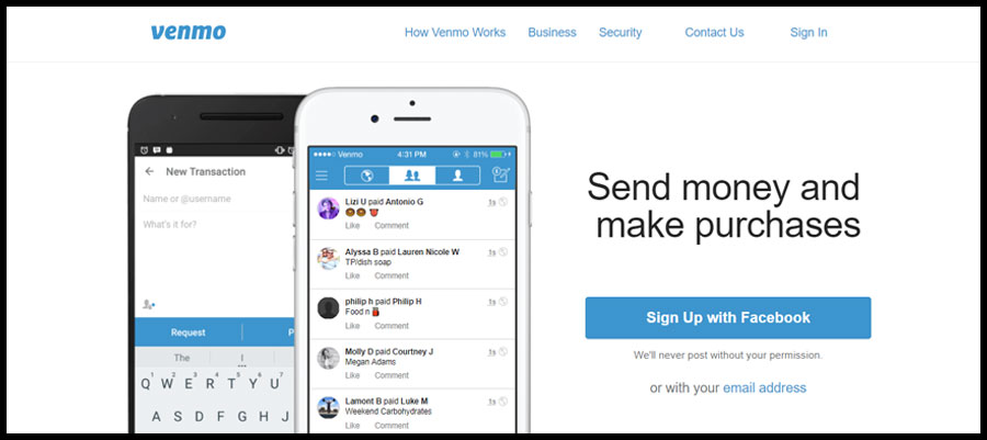Venmo is a top fraternity payment processing platform.