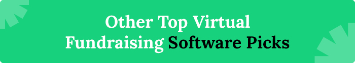 Other Top Virtual Fundraising Software Picks