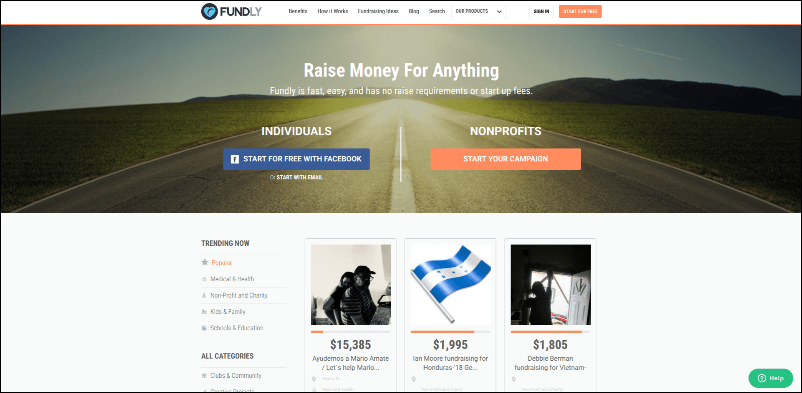 See how Fundly's peer-to-peer fundraising site can help your organization raise more money and connect with donors.