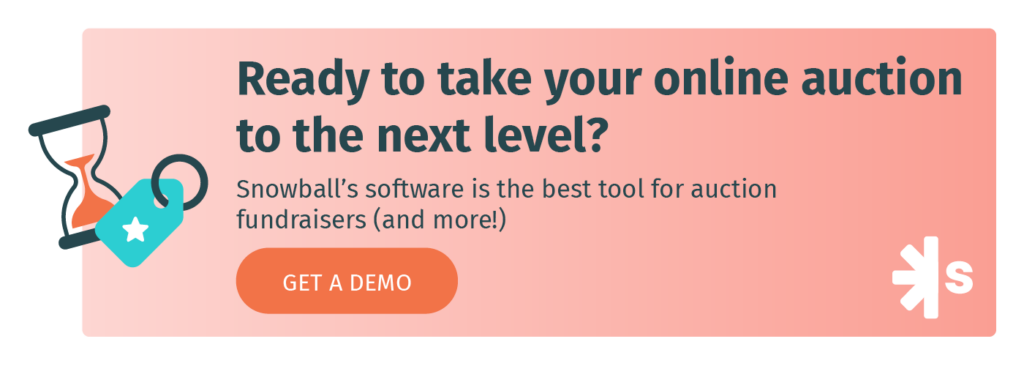 Learn more about Snowball’s auction software with a demo