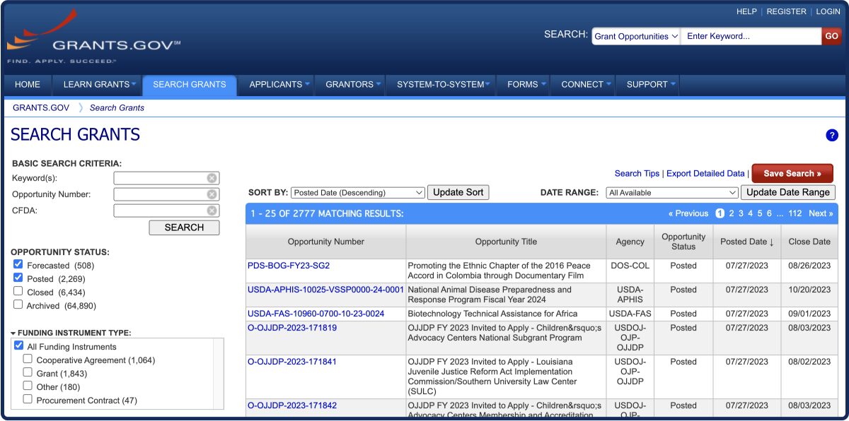 federal grants
