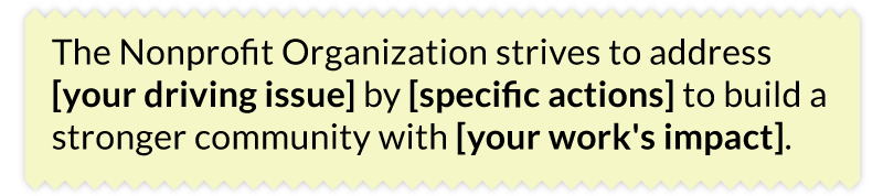 Understanding their core purpose helps when writing a nonprofit mission statement.